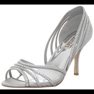 Silver Glynn Crystal Badgley Mischka Size 8 $315